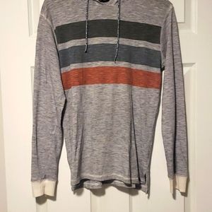 Ocean Current striped thin hoodie